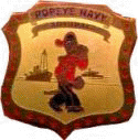 Popeye Navy Admiral Badge Premium